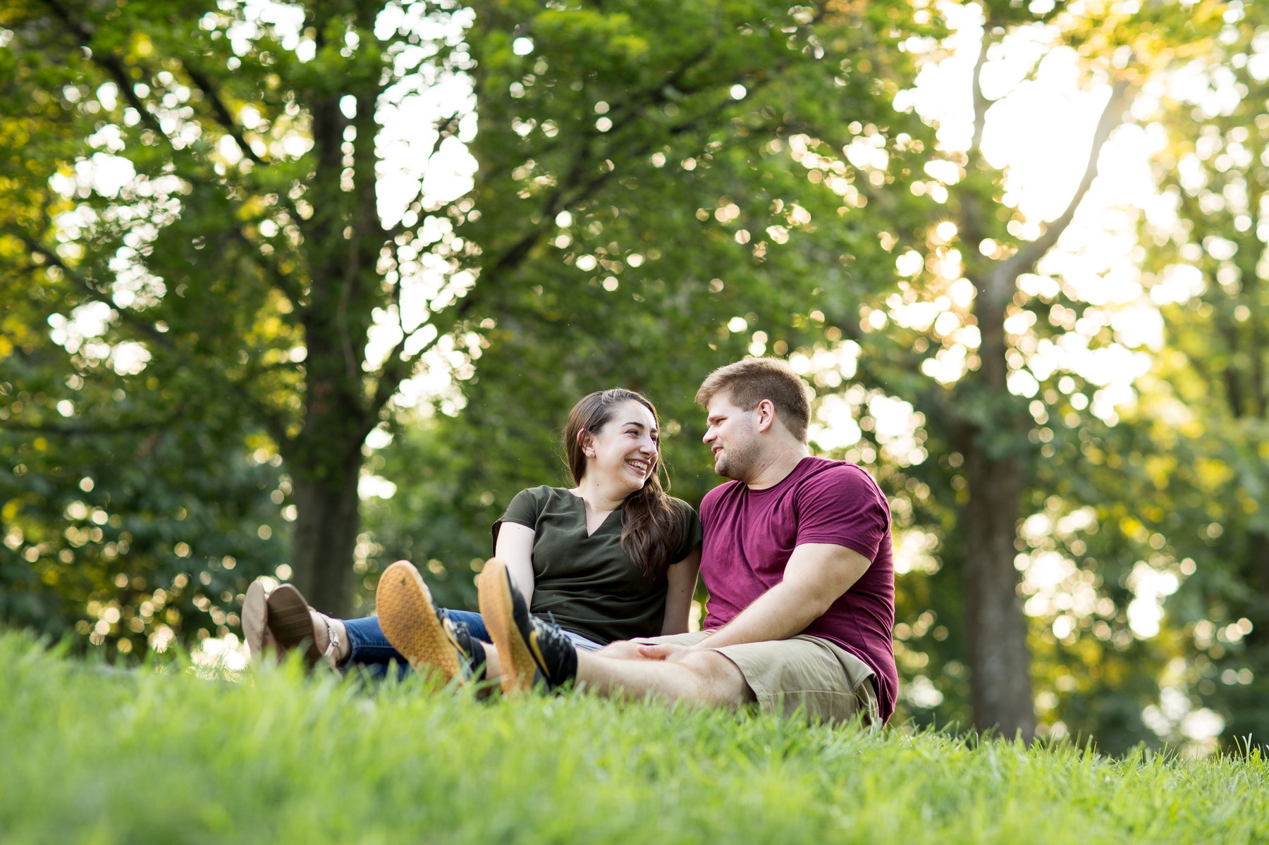 fun engagement photos at Fort Hunter
